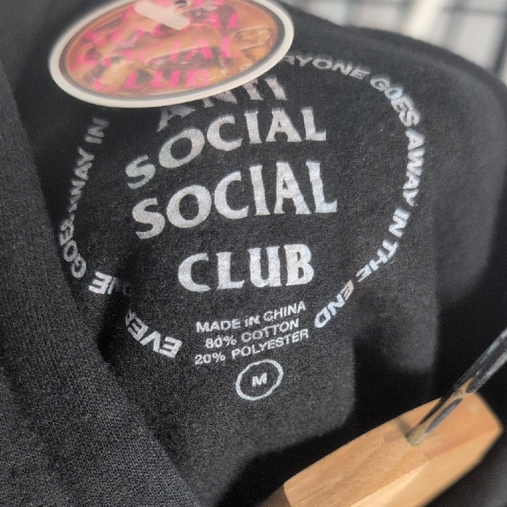 ASSC Anti Social Social Club Twisted Quickness Black Hoodie - Picture 2 of 3